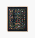 Framed Wall Art - Helena Quilt Navy