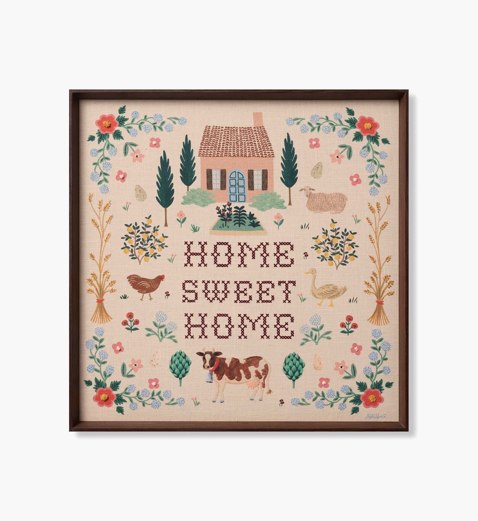 Framed Wall Art - Home Sweet Home