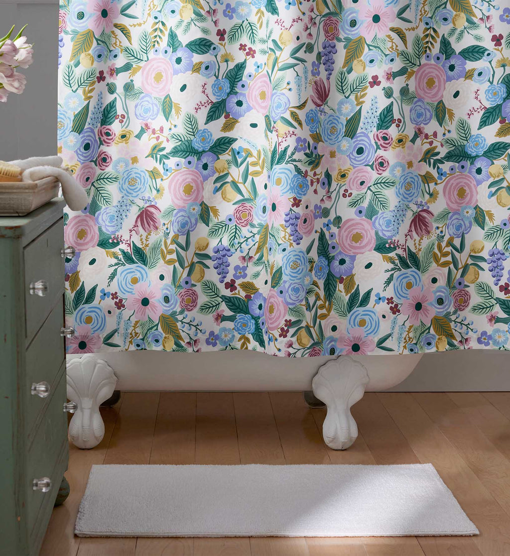 Percale Shower Curtain - Garden Party Lilac