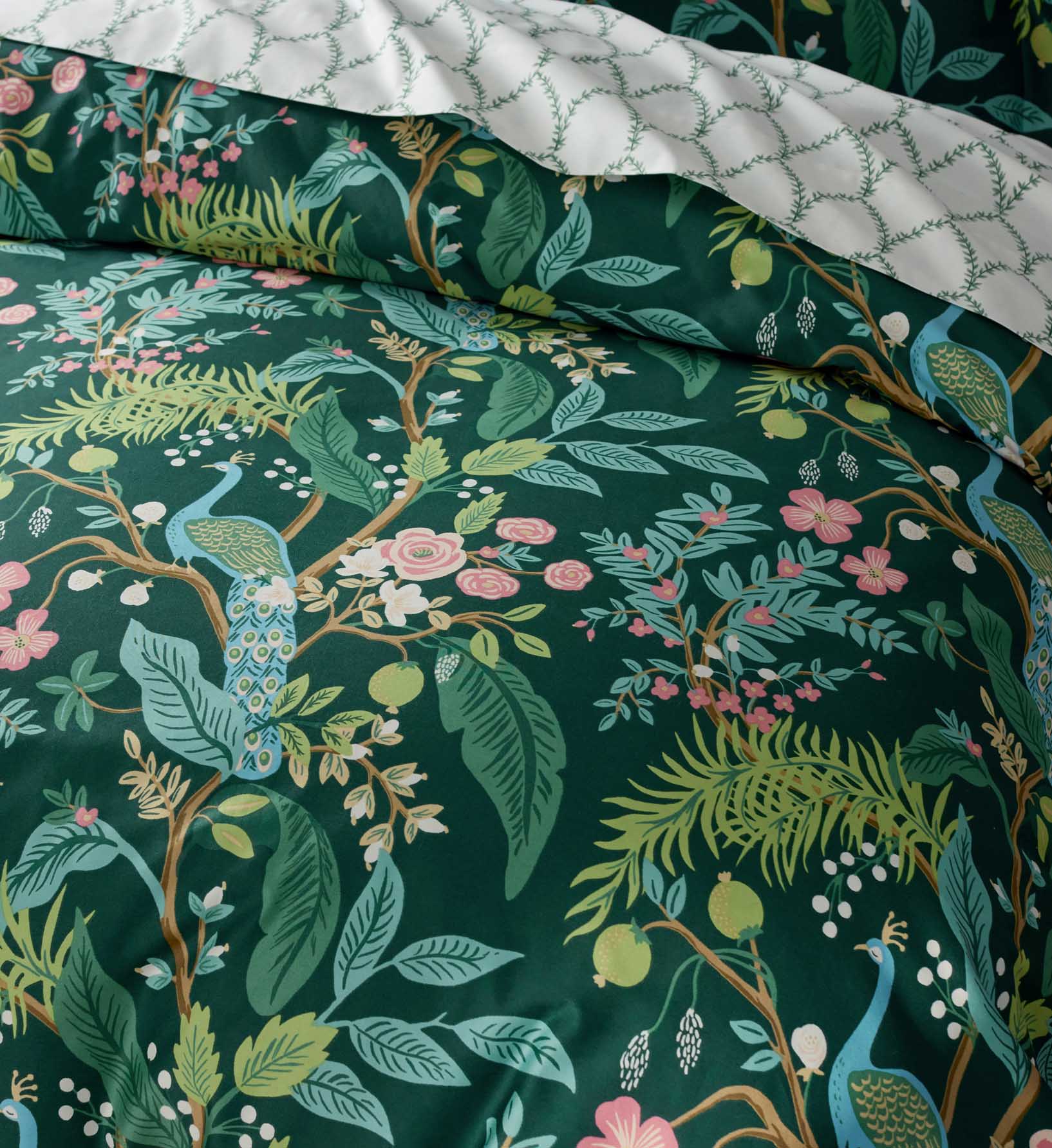 Sateen Comforter - Peacock Emerald