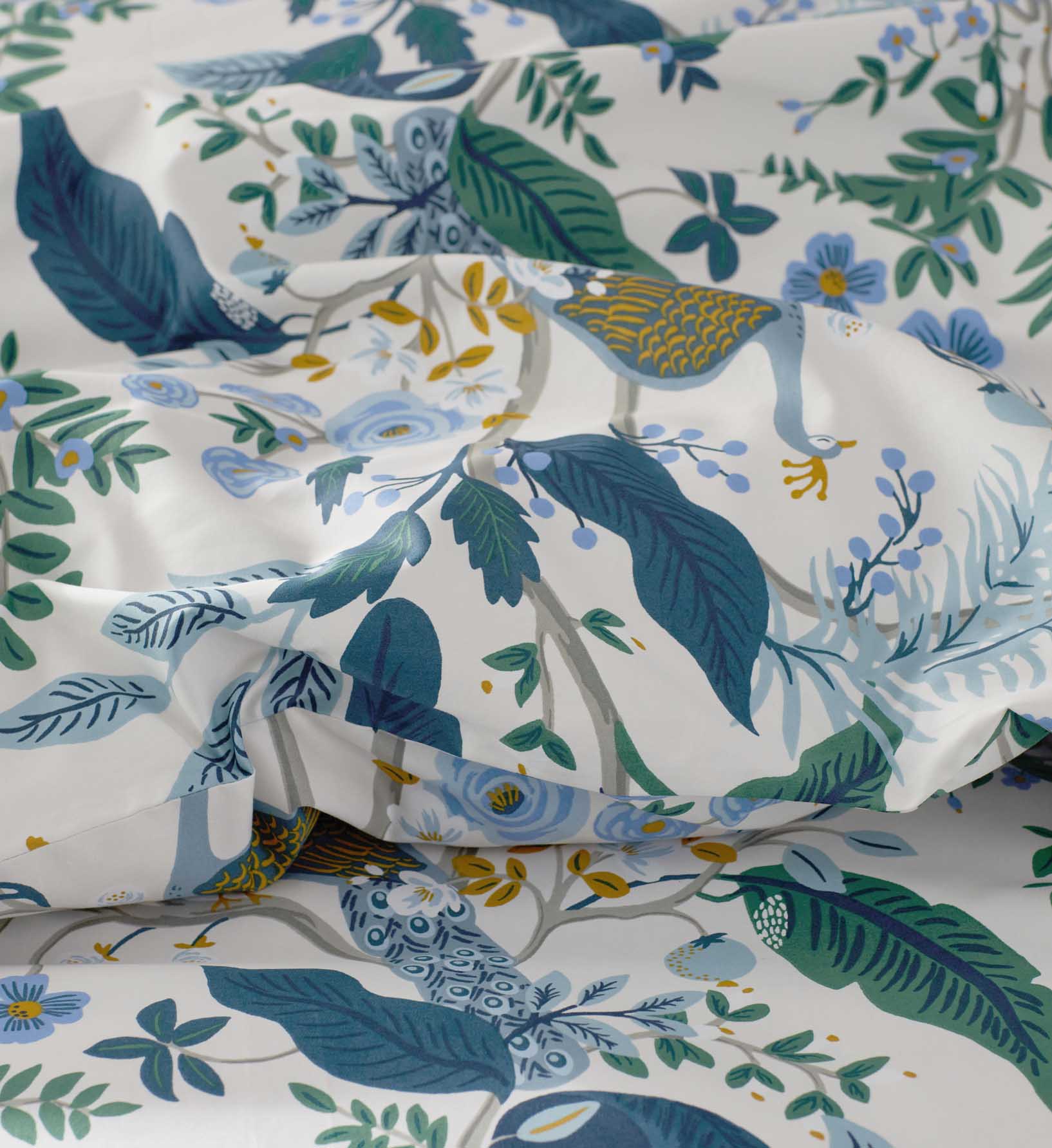 Sateen Comforter - Peacock Ivory