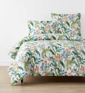 Sateen Duvet Cover - Peacock White