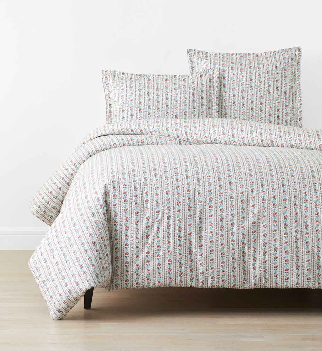 Percale Duvet Cover - Delphine