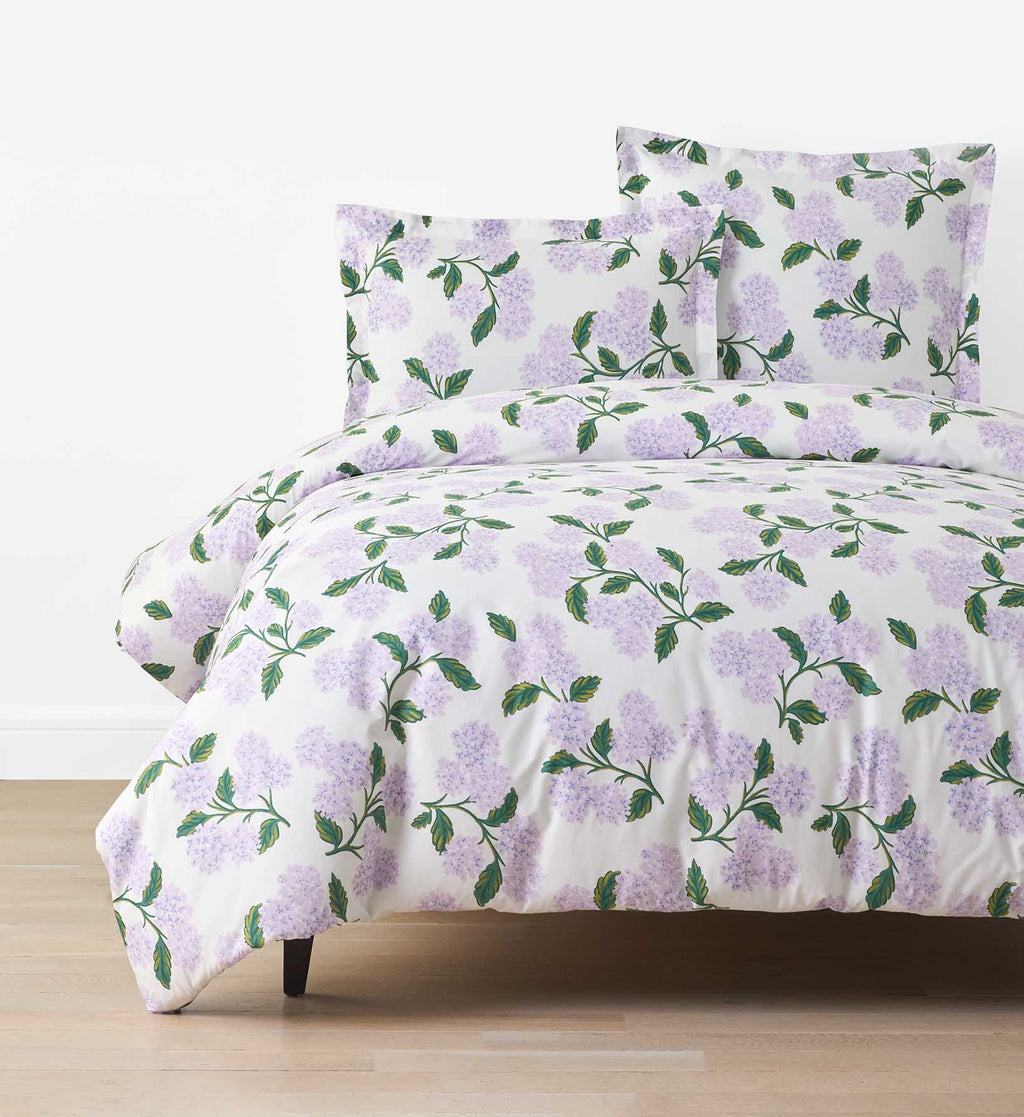 Percale Duvet Cover - Hydrangea Lilac