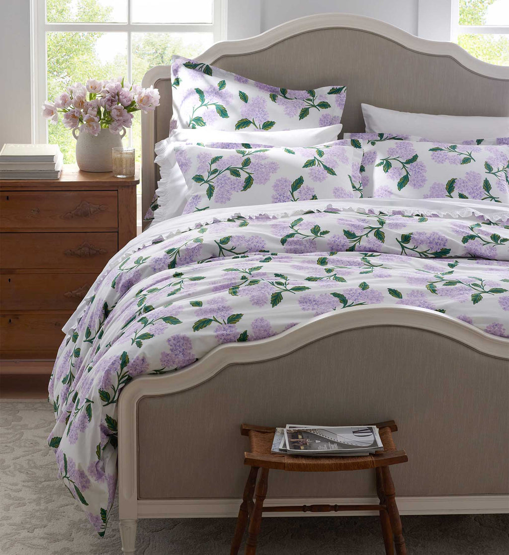 Percale Duvet Cover - Hydrangea Lilac