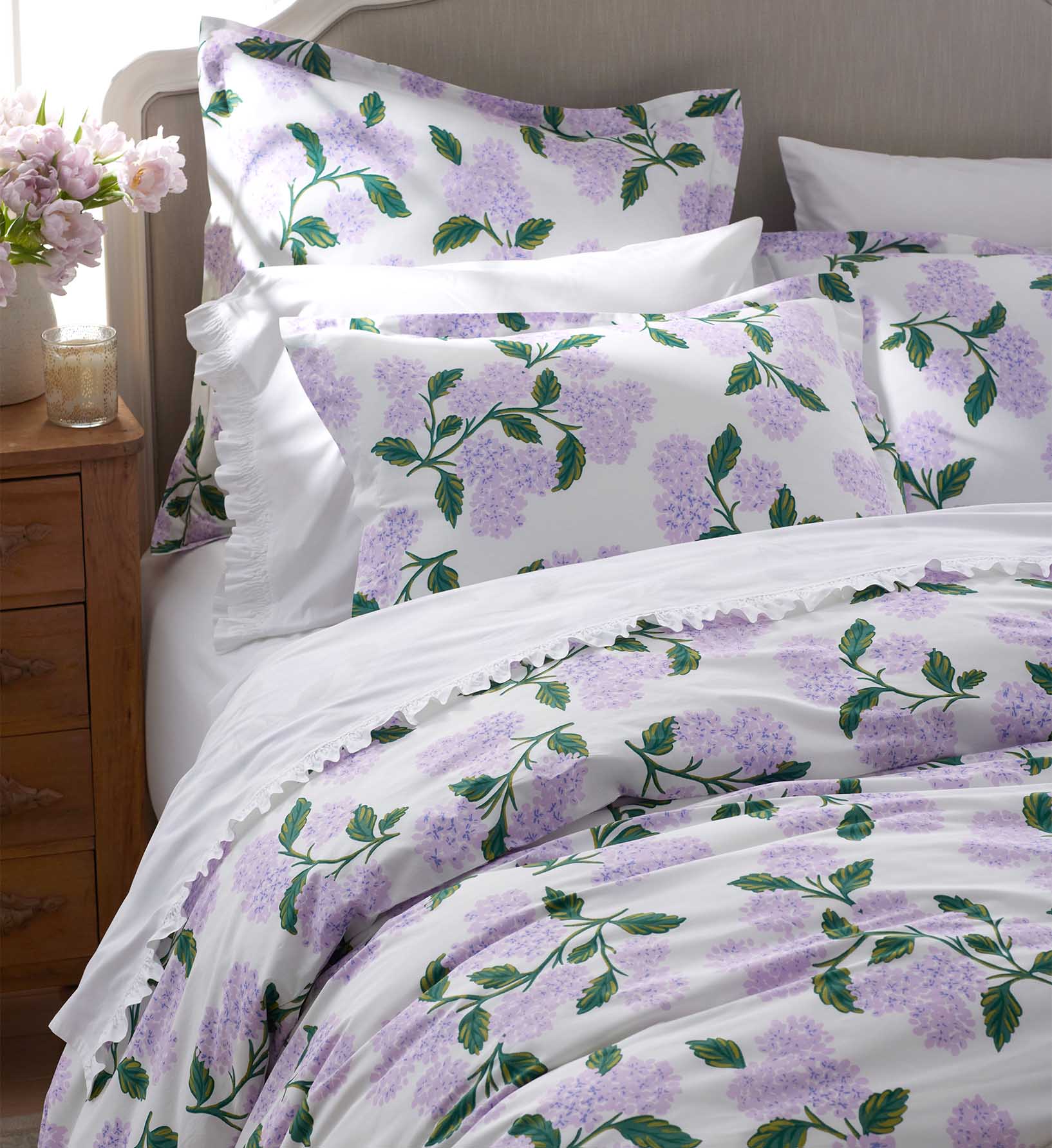 Percale Comforter - Hydrangea Lilac