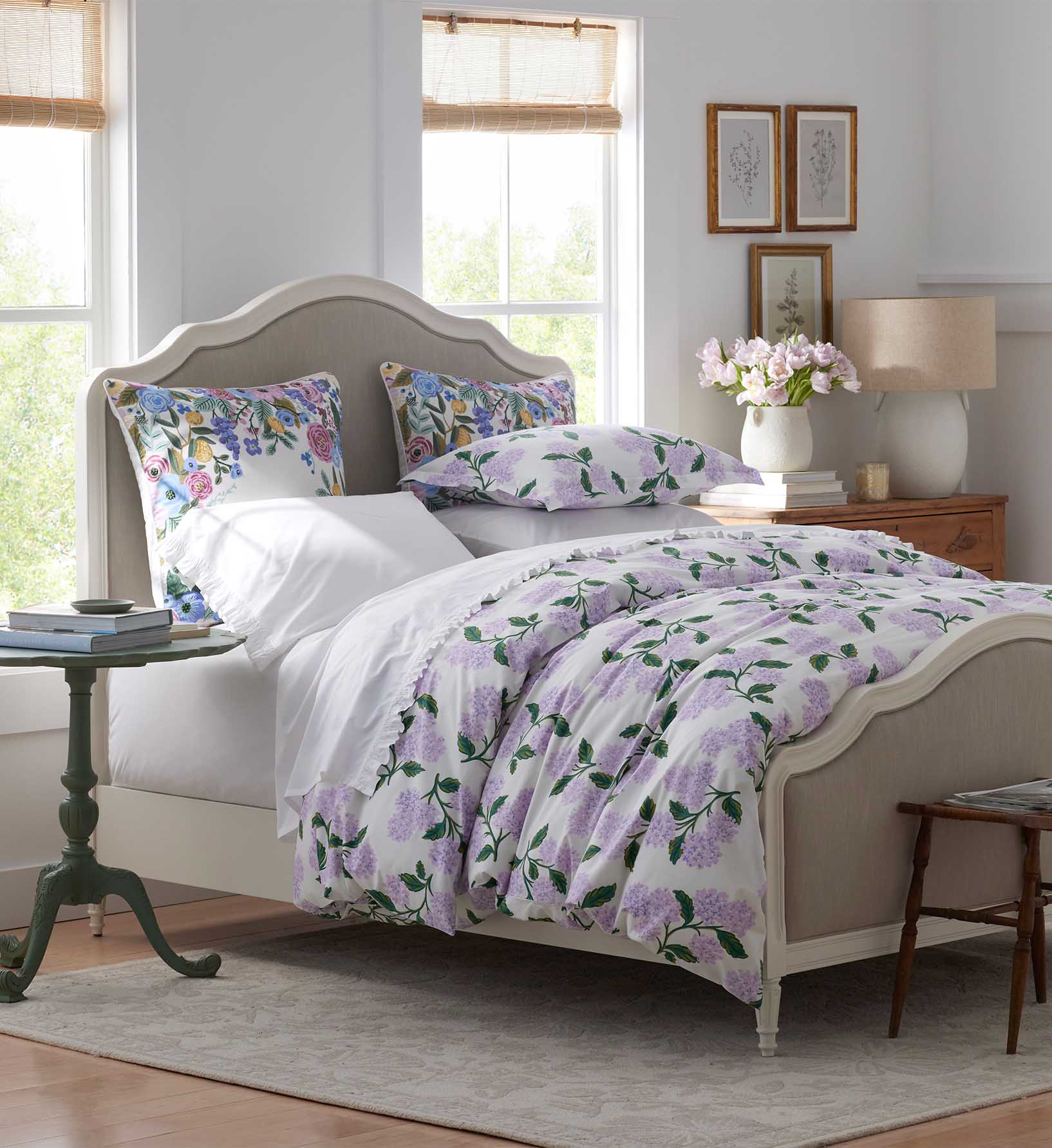 Percale Duvet Cover - Hydrangea Lilac