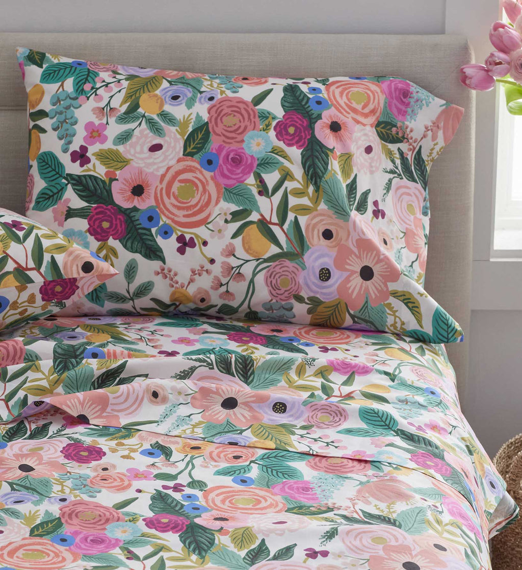 Percale Flat Sheet - Garden Party