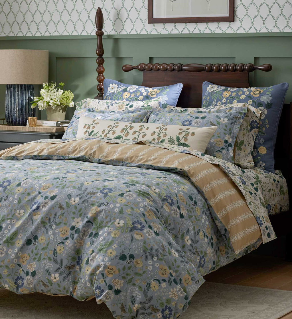 Percale Pillowcases - Strawberry Fields Beige