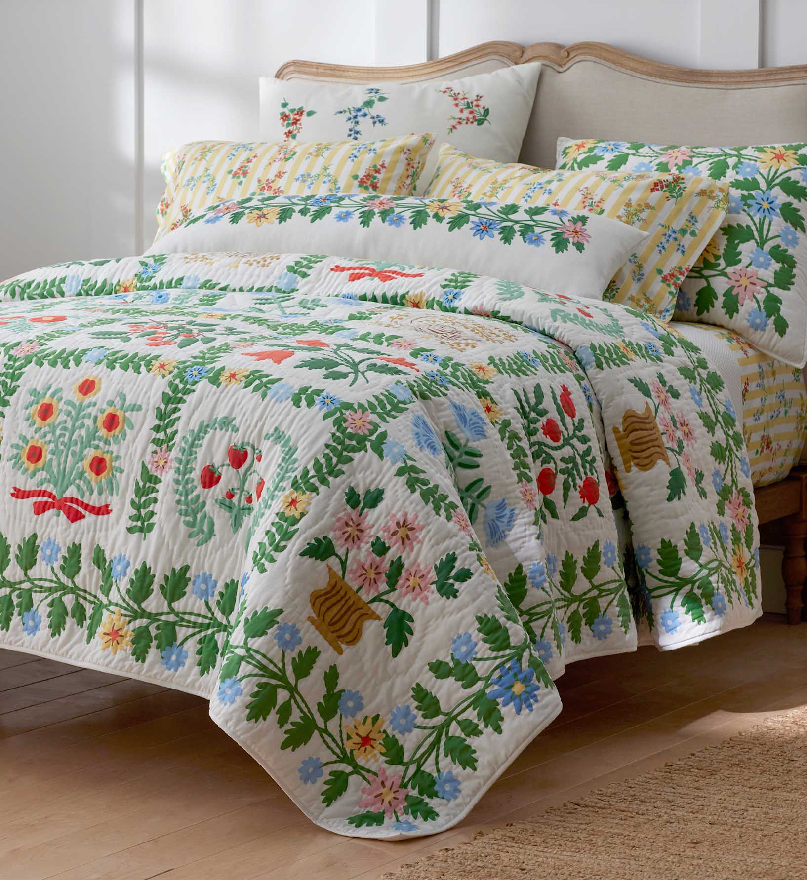 Cotton Quilted Sham - Helena