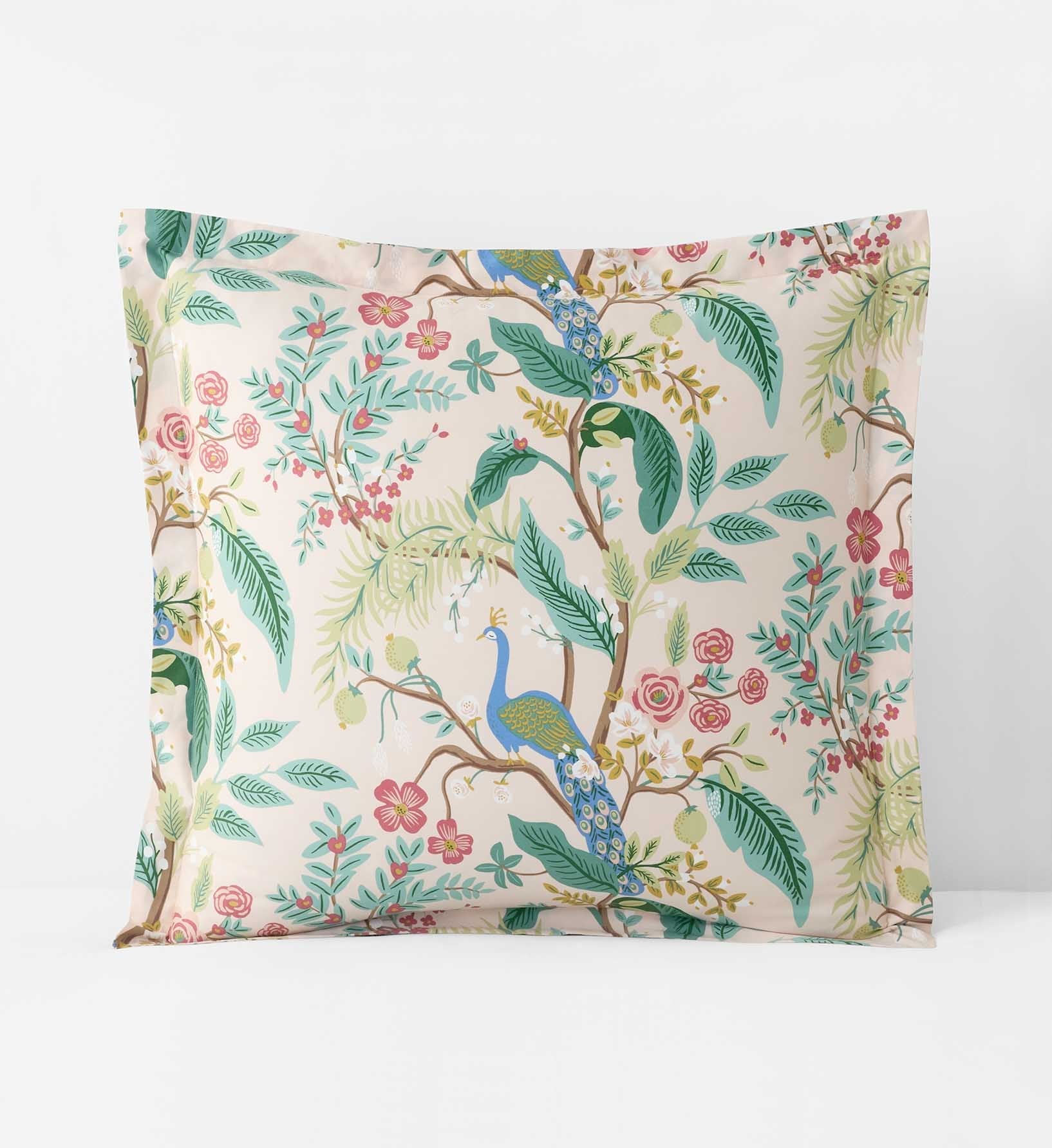 Sateen Sham - Peacock Blush