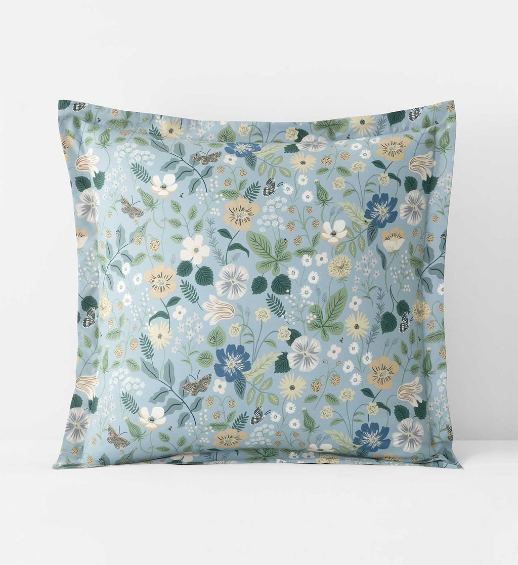 Percale Sham - Strawberry Fields Slate