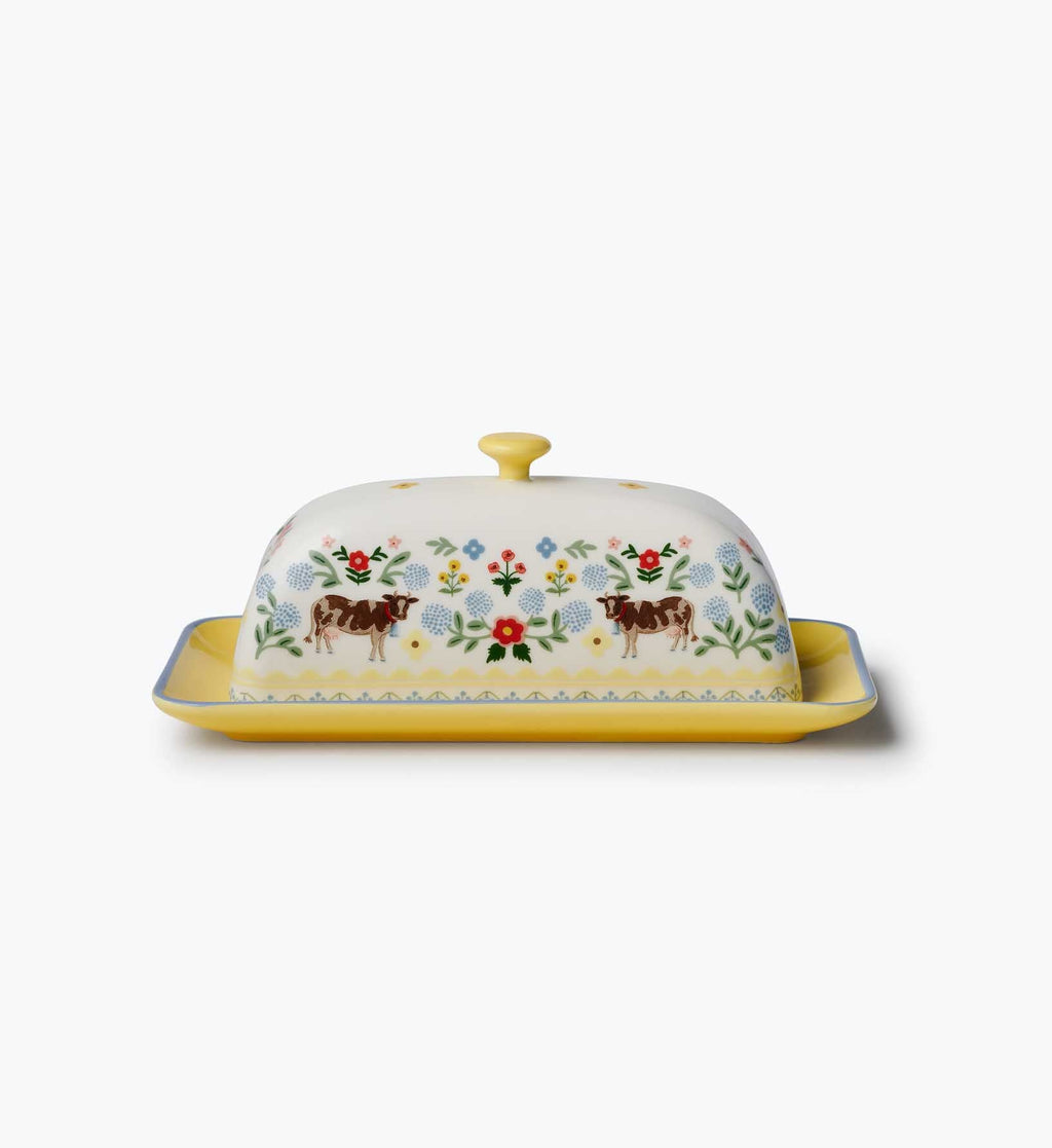 Porcelain Butter Dish - Home Sweet Home