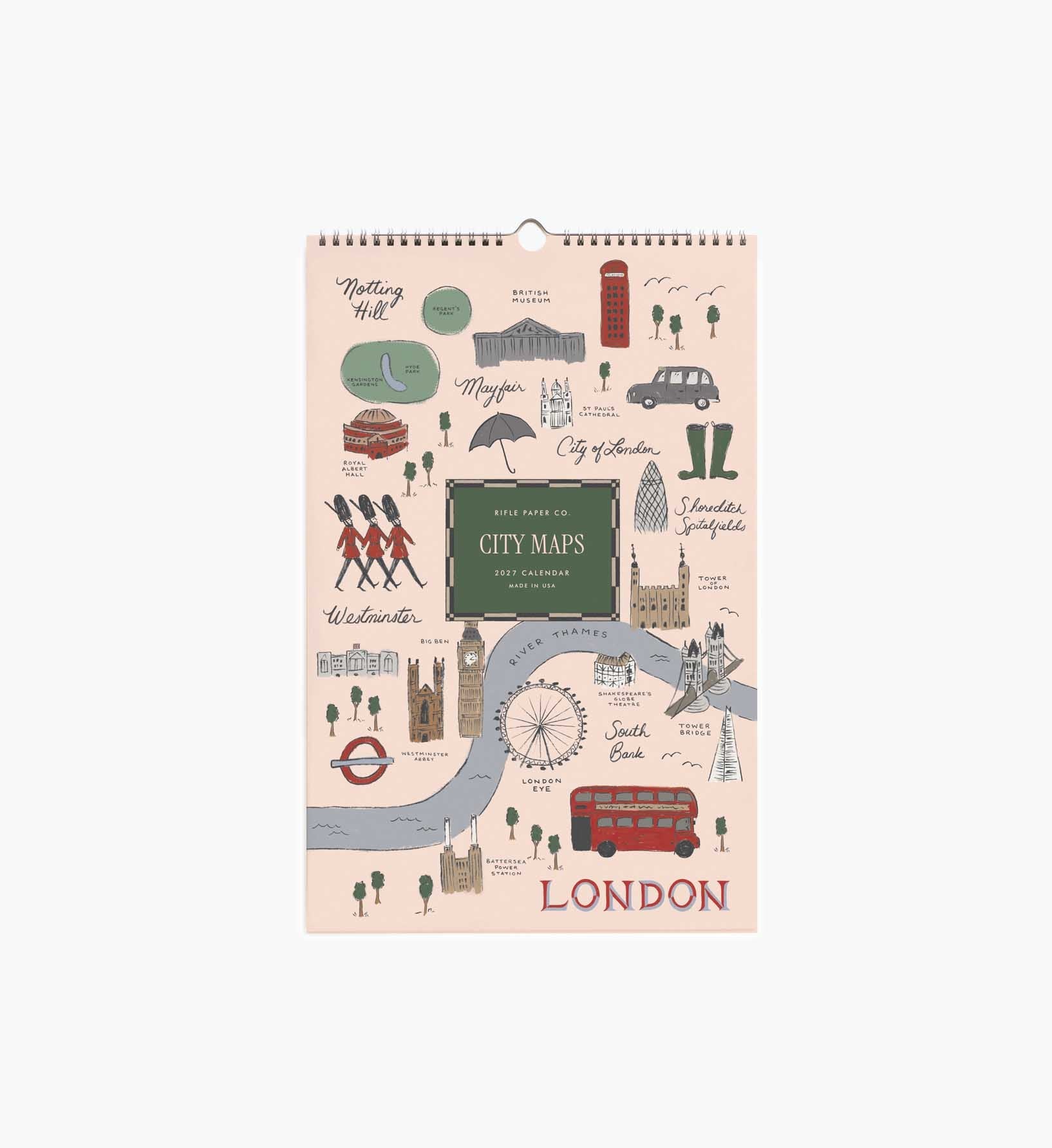 2027 Wall Calendar - Travel Sketches