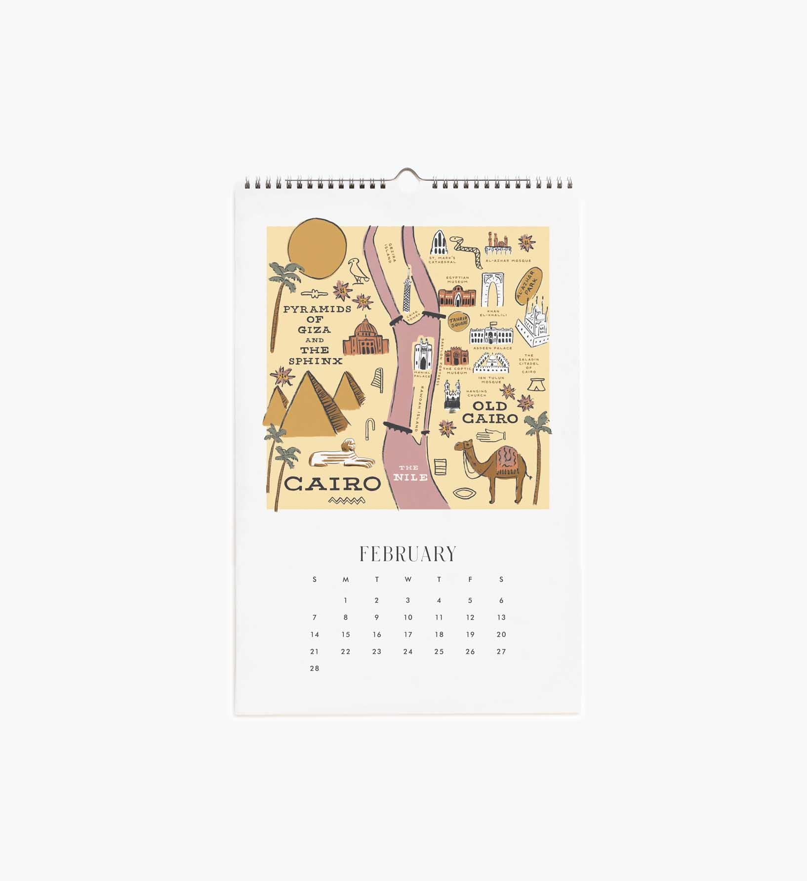 2027 Wall Calendar - Travel Sketches