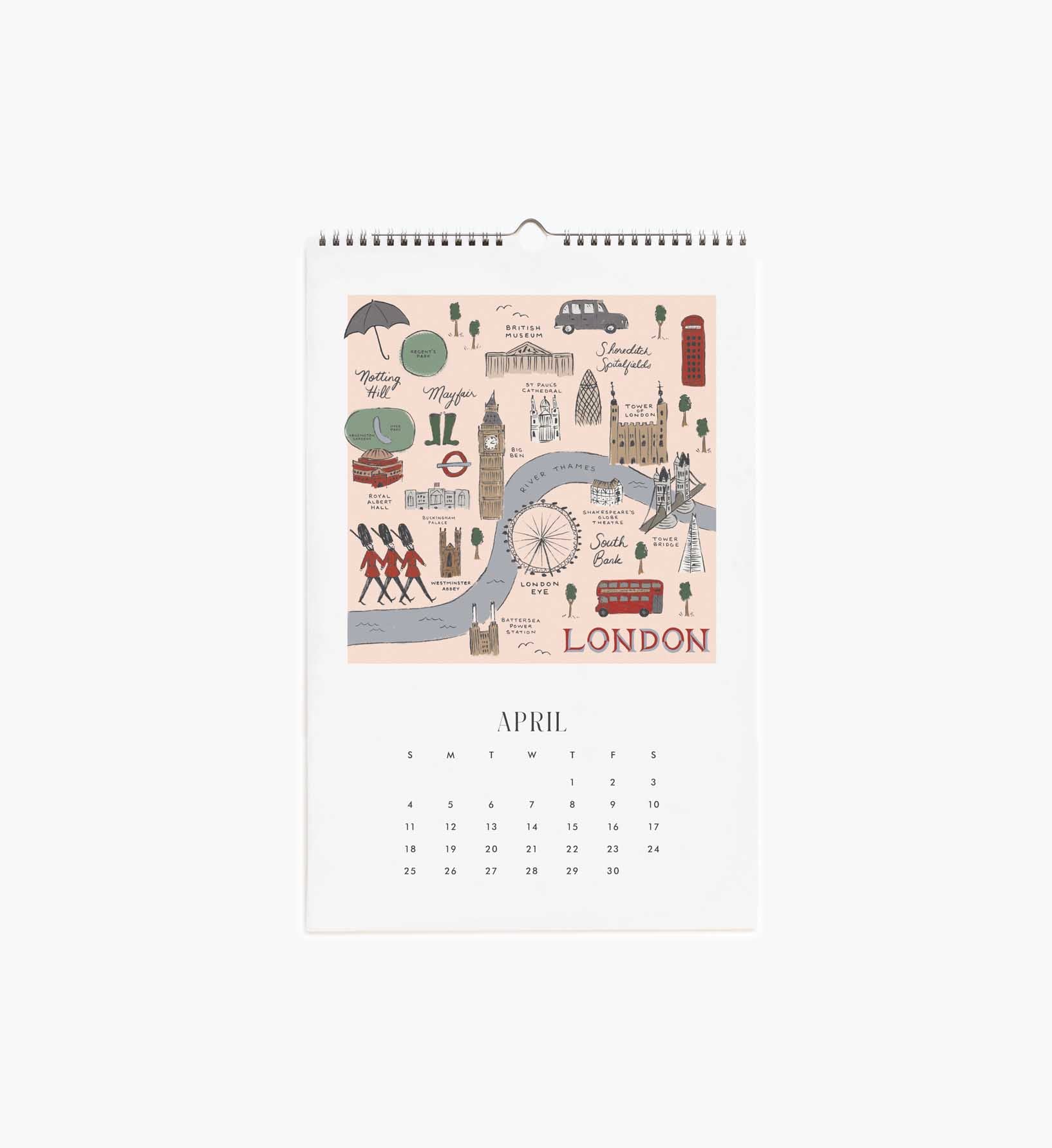 2027 Wall Calendar - Travel Sketches