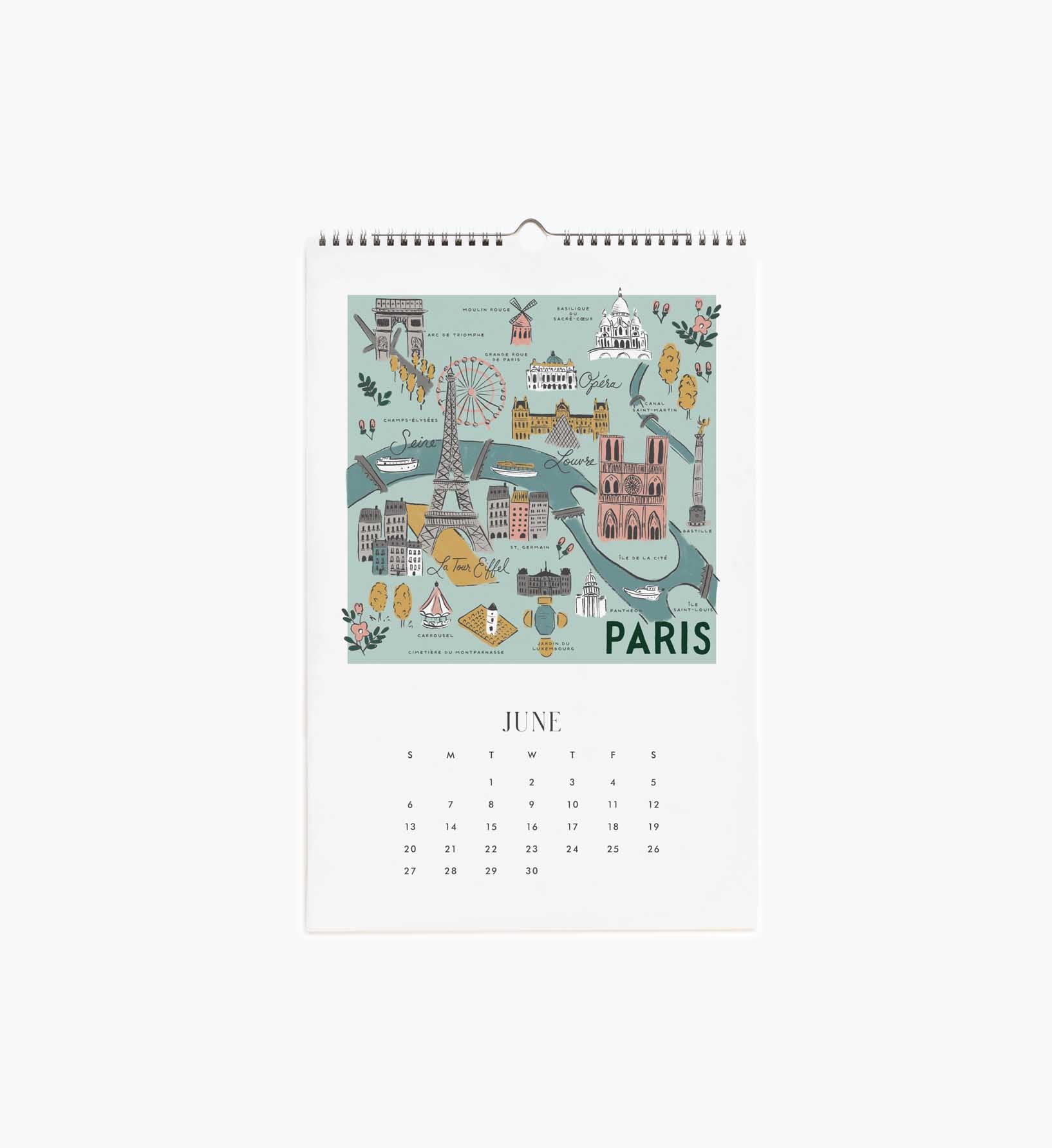 2027 Wall Calendar - Travel Sketches