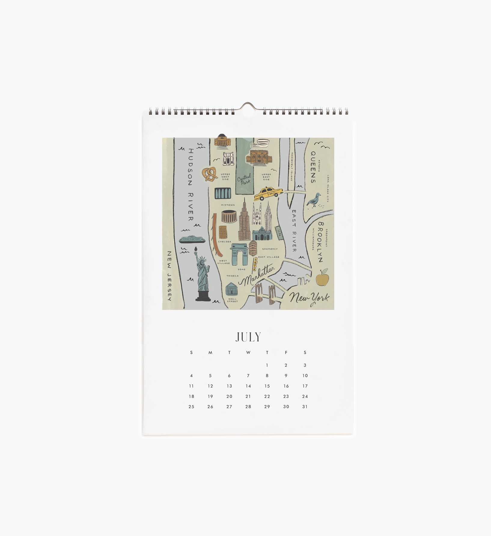 2027 Wall Calendar - Travel Sketches