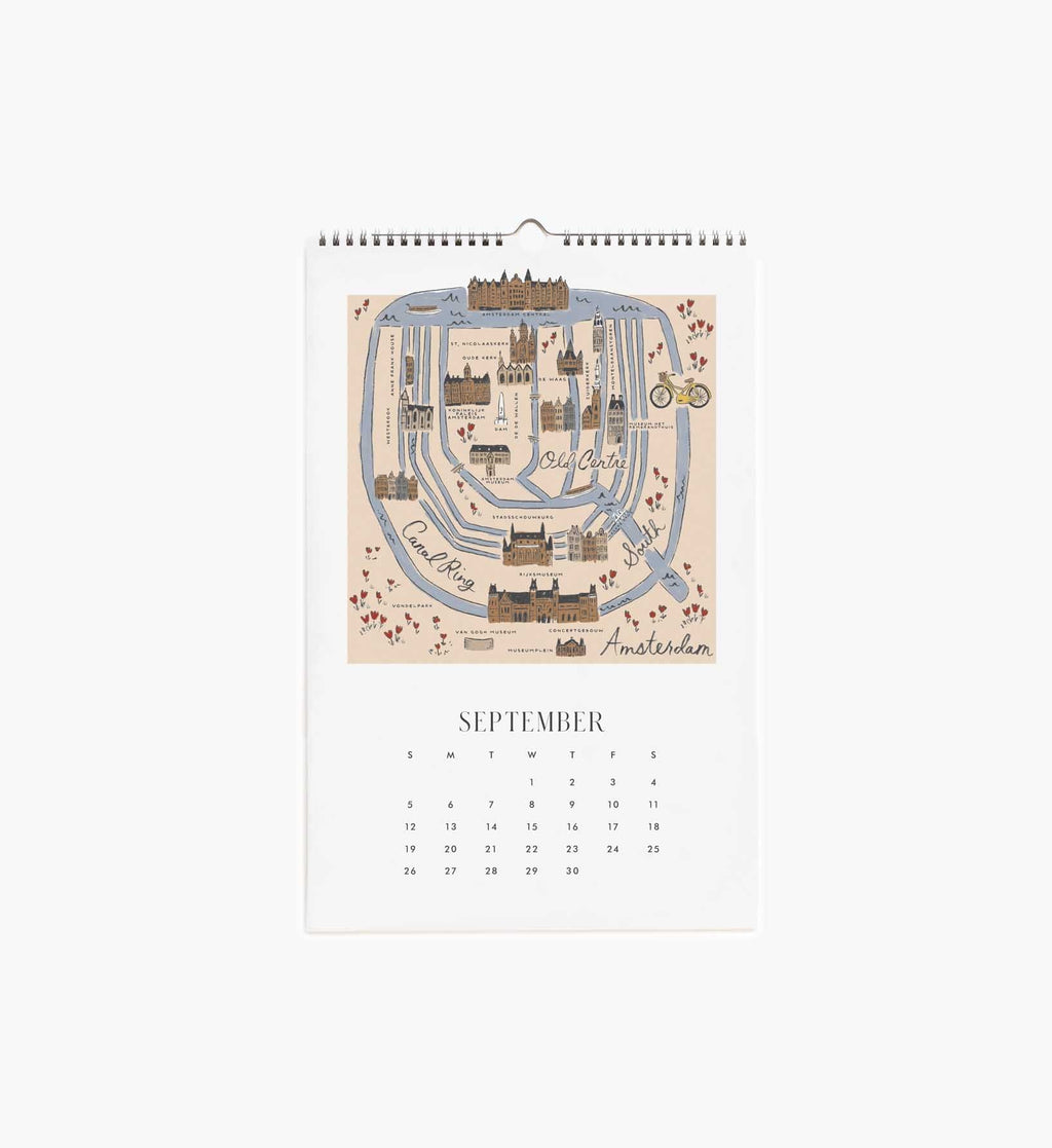 2027 Wall Calendar - Travel Sketches