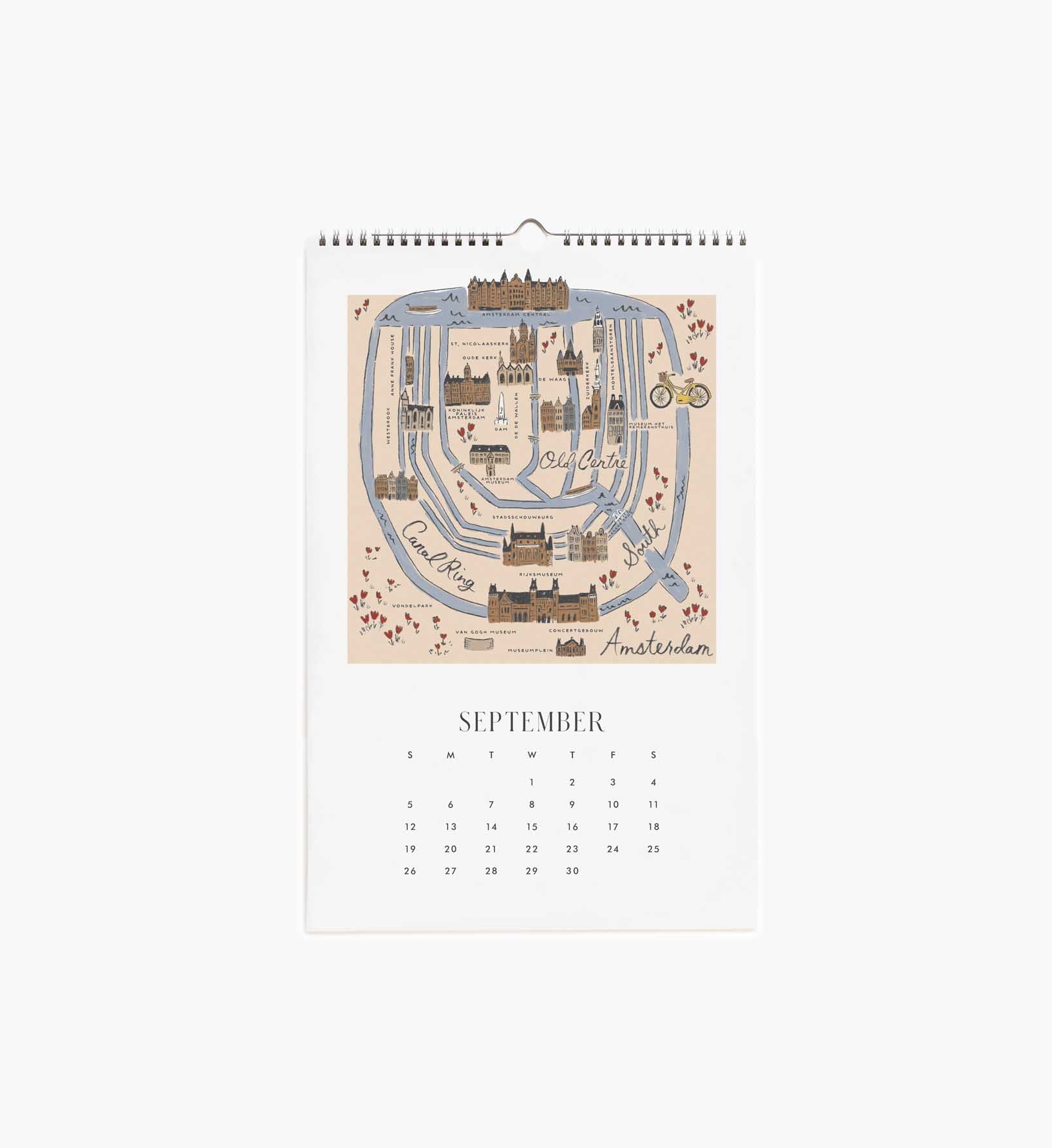 2027 Wall Calendar - Travel Sketches