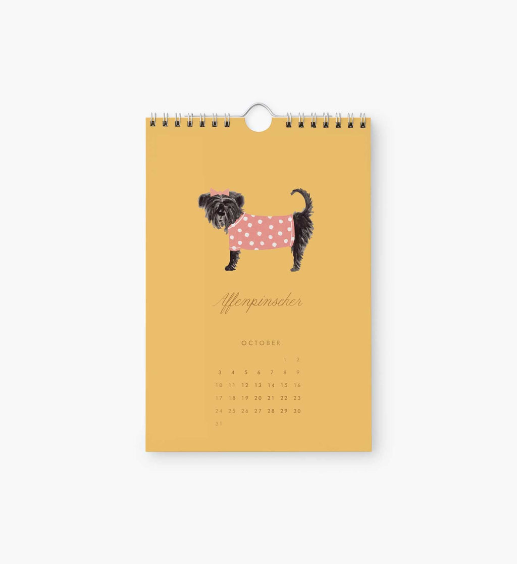 2027 Kitchen Calendar - Dog of the Month