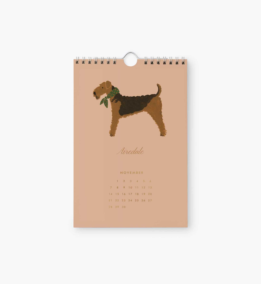 2027 Kitchen Calendar - Dog of the Month
