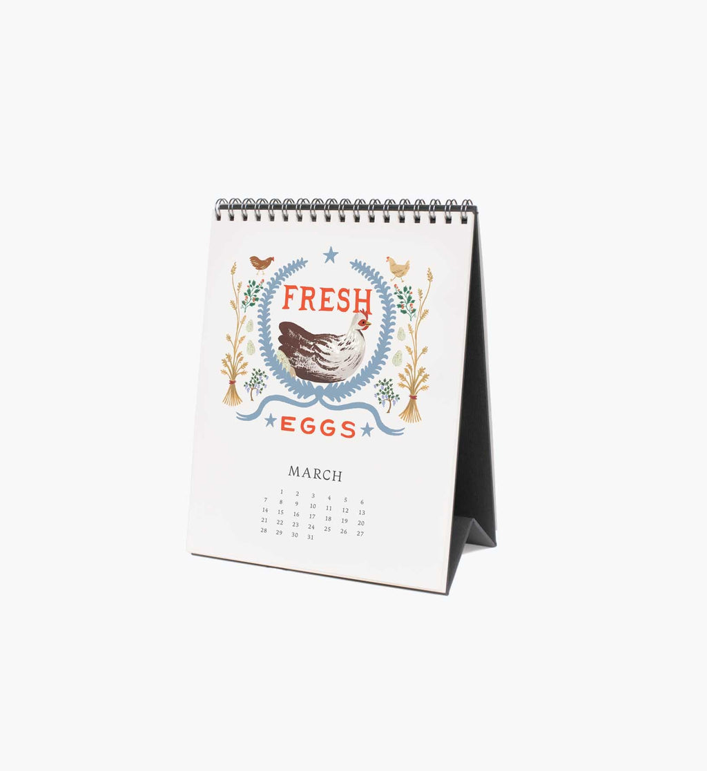 2027 Desk Calendar - Country Farm