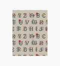 Cross Stitch Letters Canvas Fabric - Linen