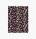 Wildwood Vines Cotton Metallic Fabric - Aubergine