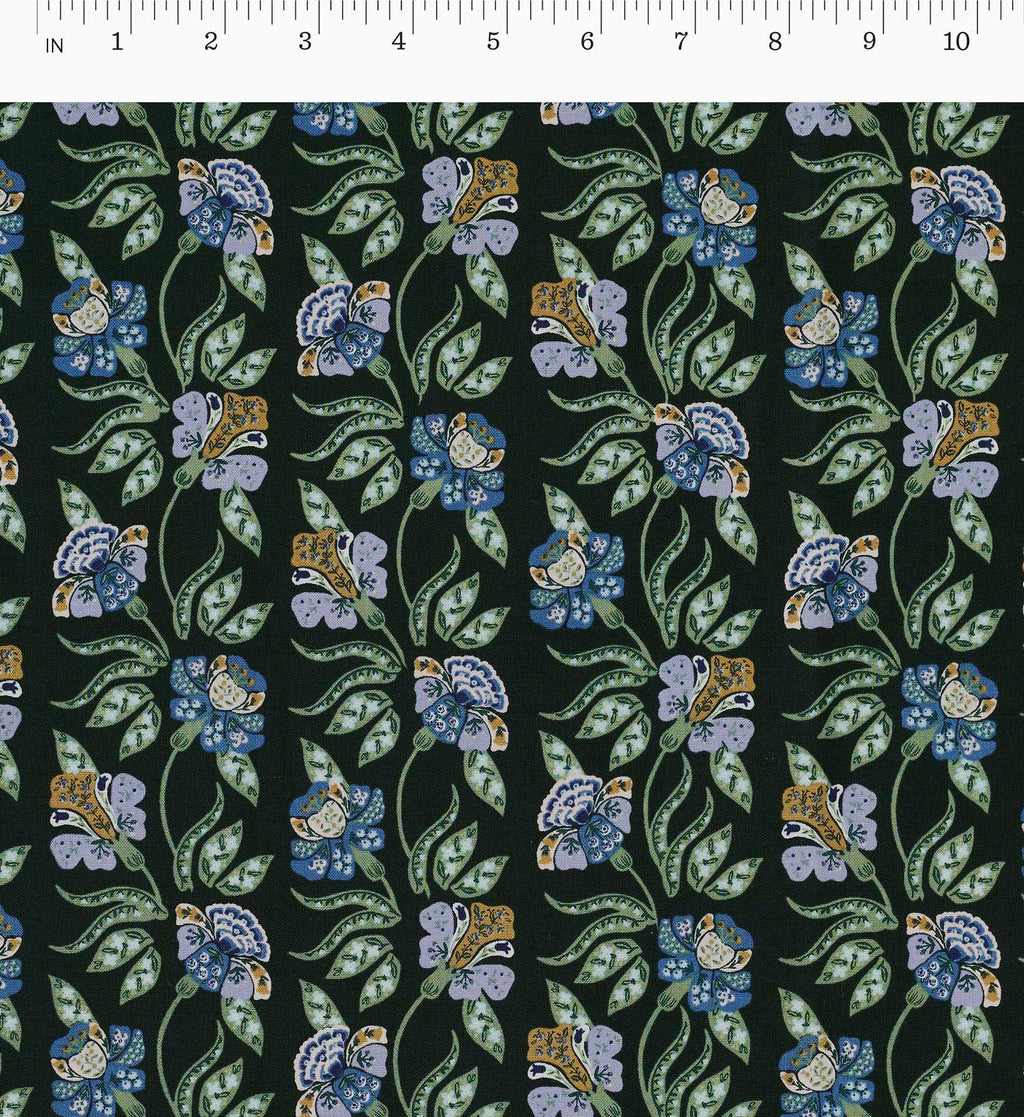 Posy Cotton Fabric - Hunter