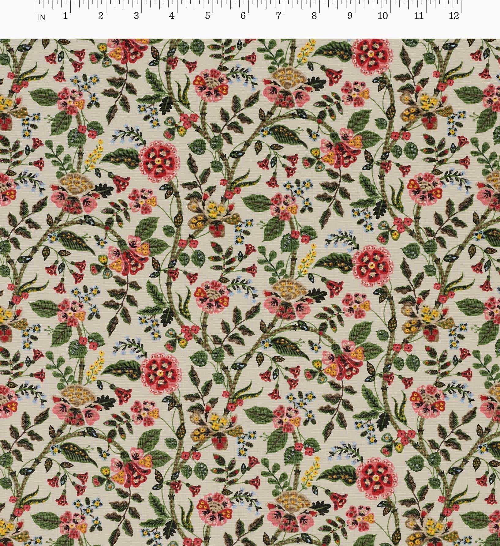 Gracie Cotton Fabric - Linen