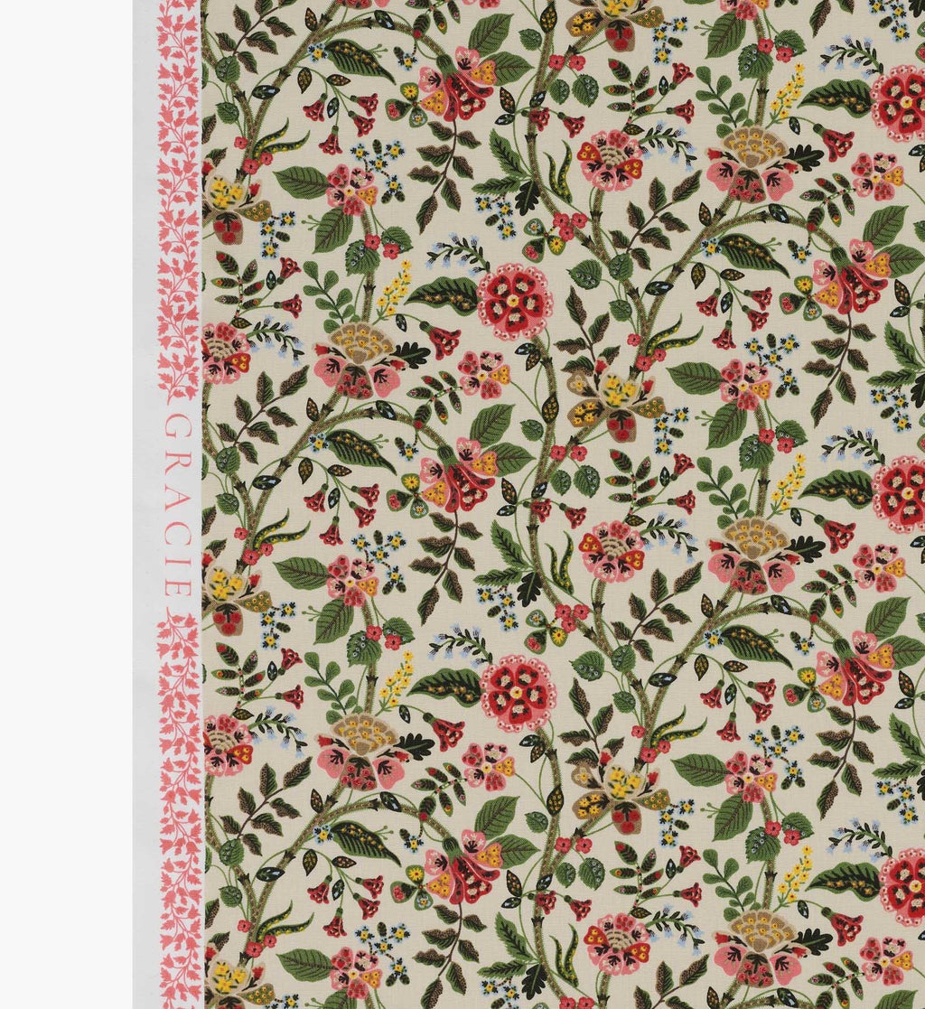 Gracie Cotton Fabric - Linen