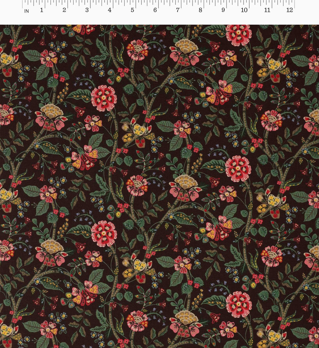 Gracie Cotton Fabric - Cocoa