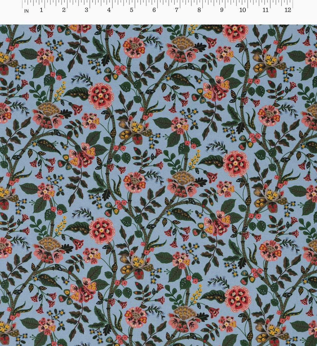 Gracie Cotton Fabric - Slate