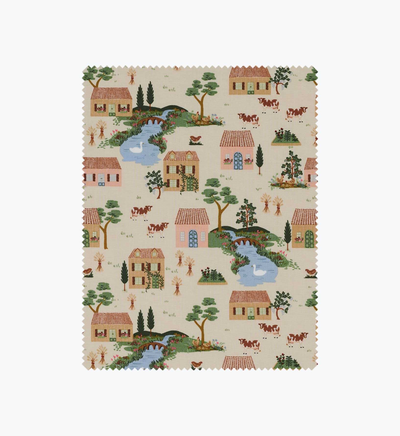 Cotswolds Cotton Fabric - Linen
