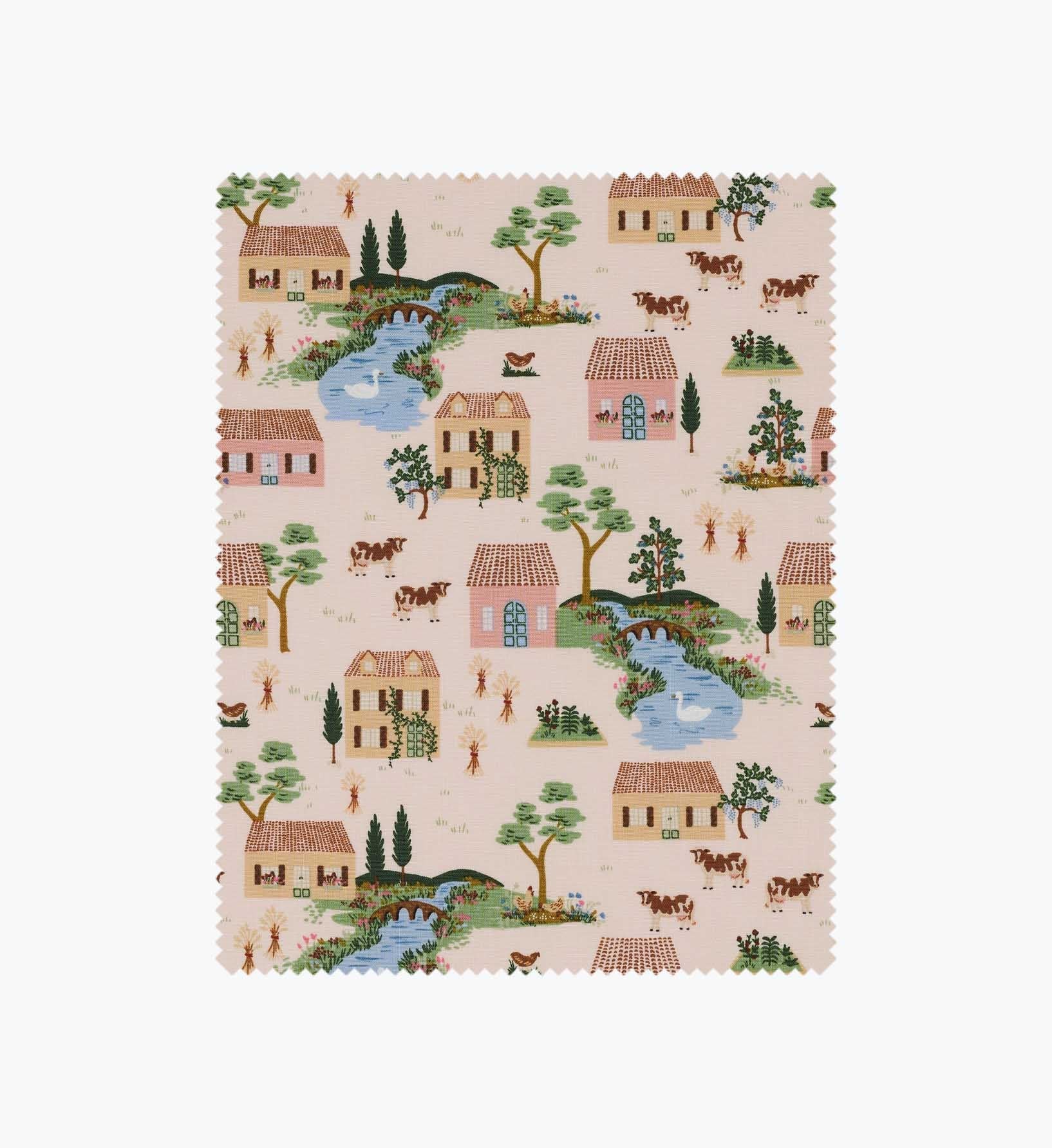 Cotswolds Cotton Fabric - Pink