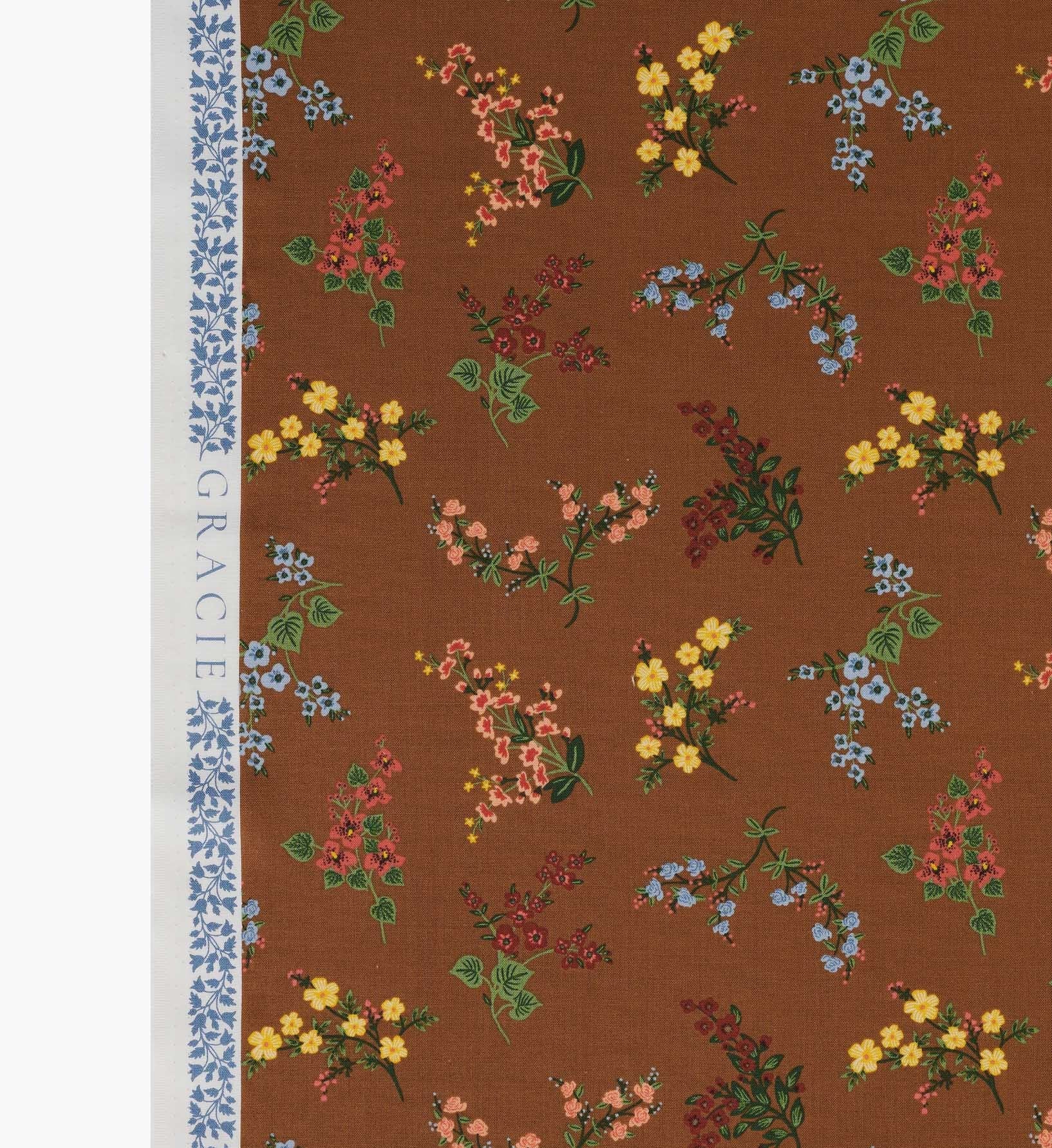Amelia Cotton Fabric - Clay
