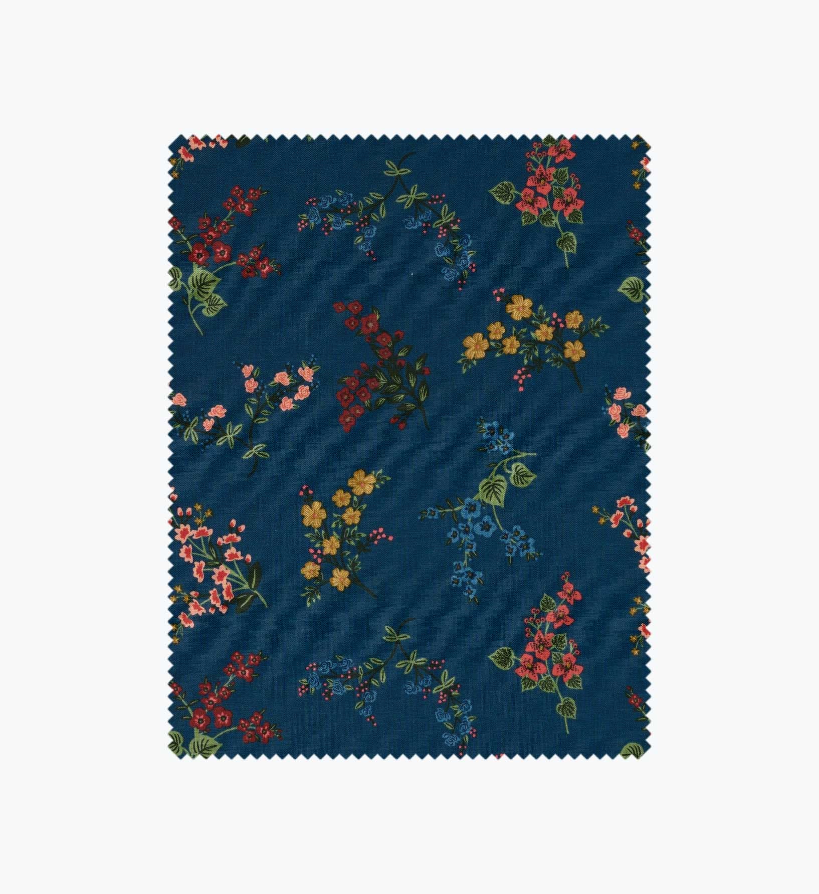 Amelia Cotton Fabric - Sapphire