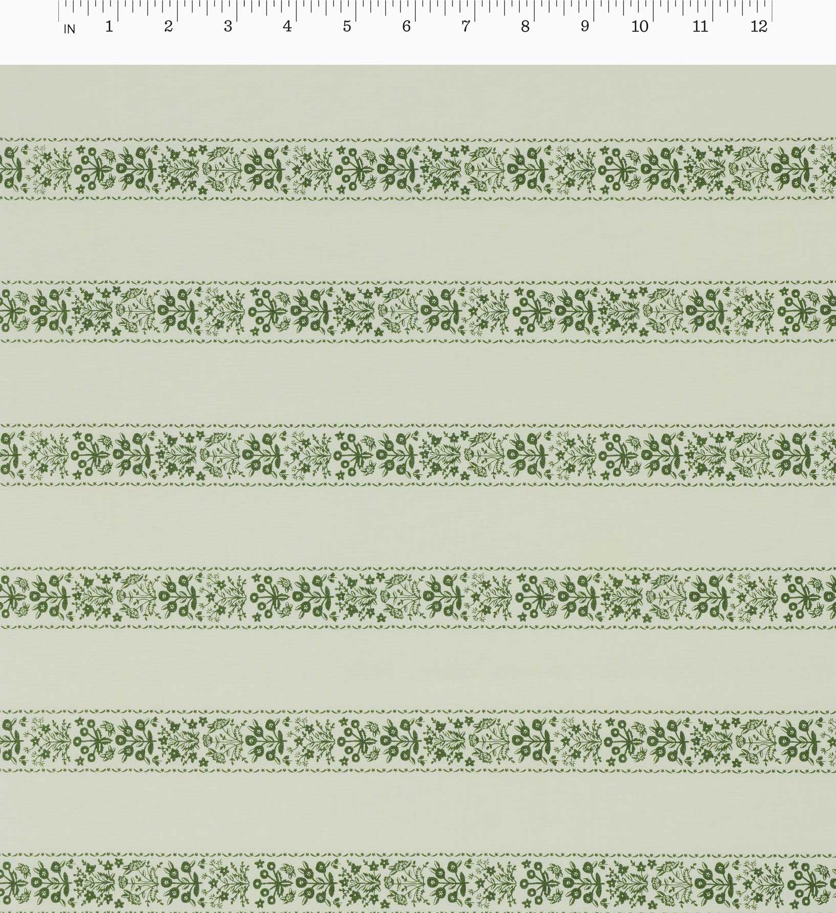 Estee Stripe Cotton Fabric - Cream