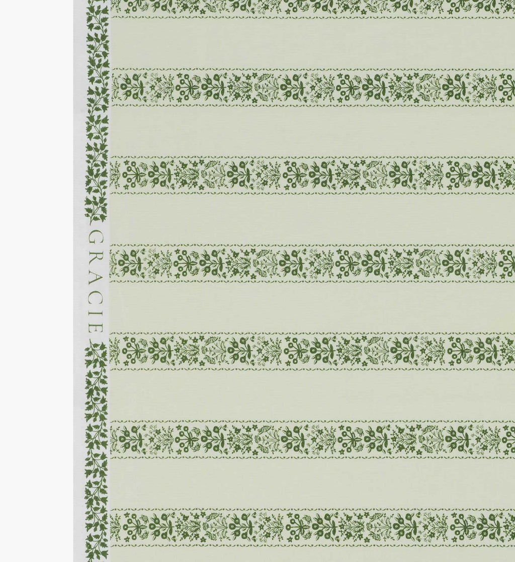 Estee Stripe Cotton Fabric - Cream