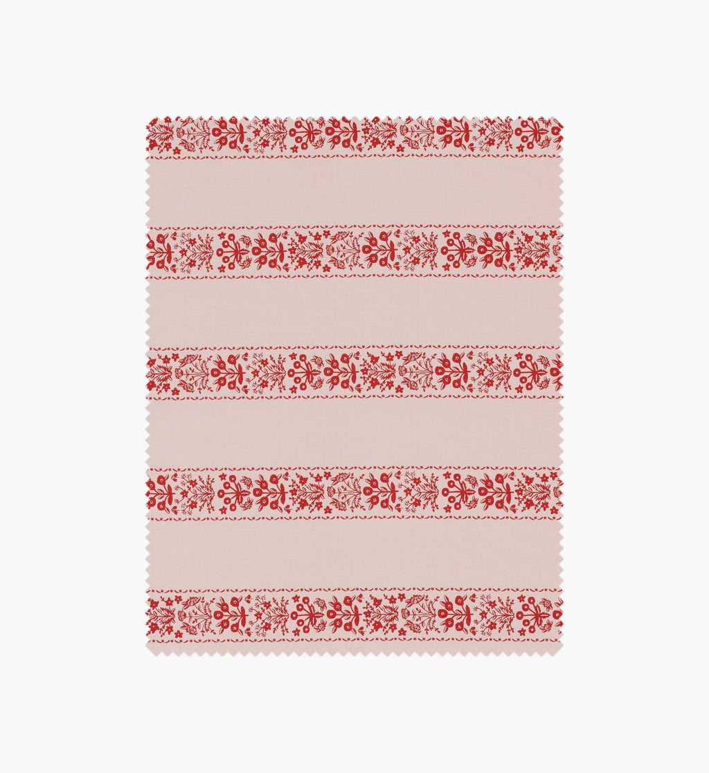 Estee Stripe Cotton Fabric - Pink