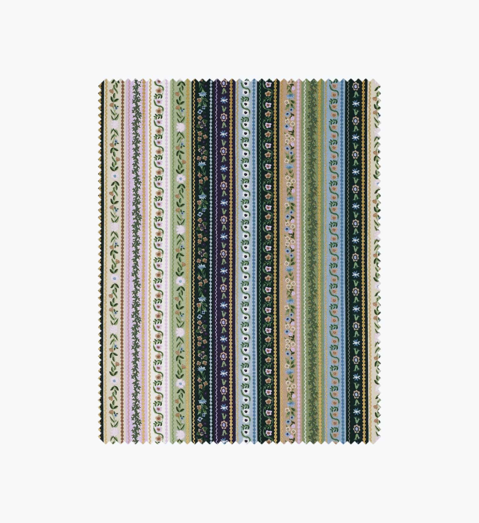 Gemma Cotton Metallic Fabric - Cool