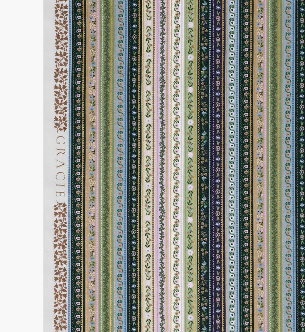 Gemma Cotton Metallic Fabric - Cool
