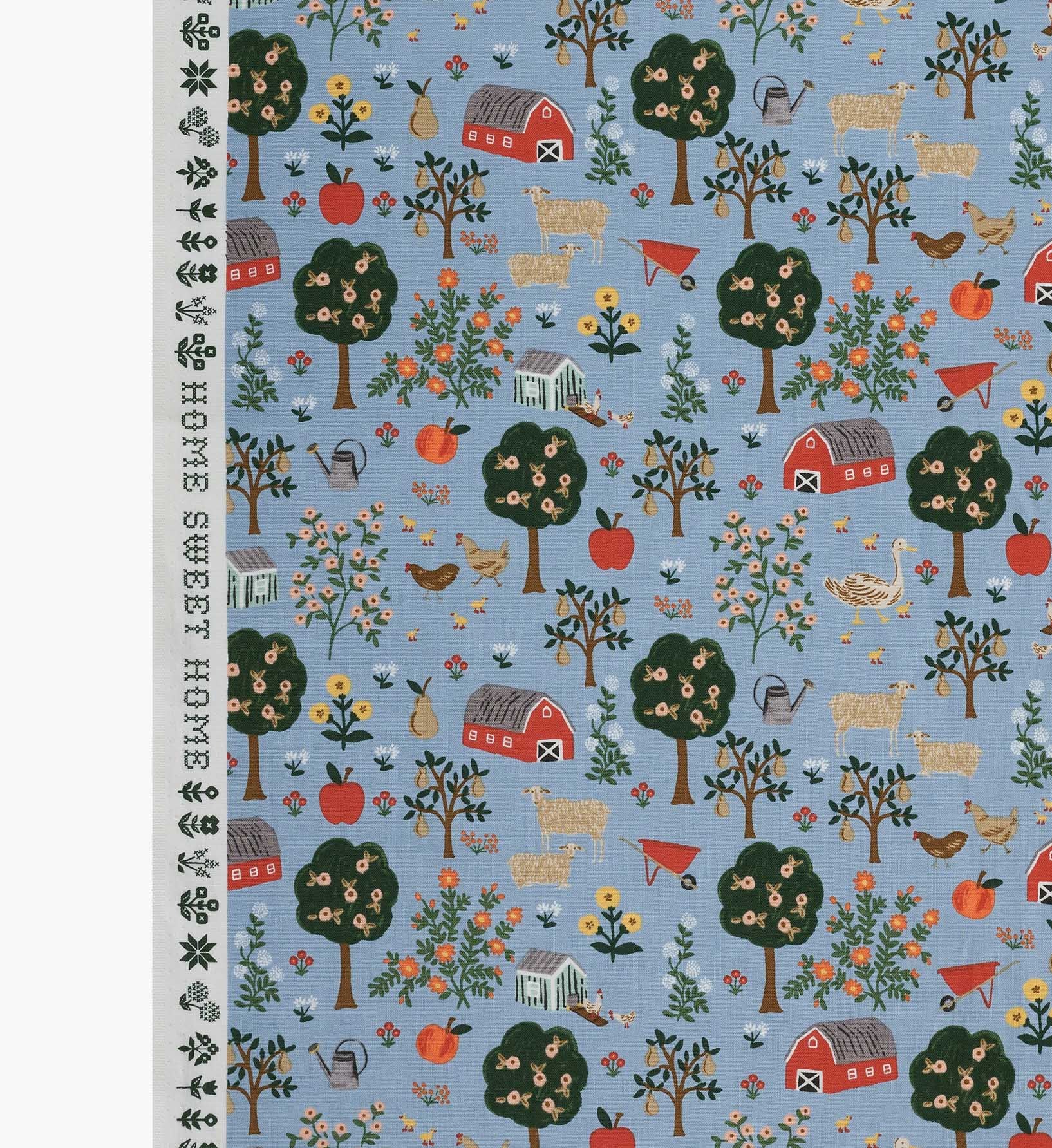 Farmhouse Cotton Fabric - Slate