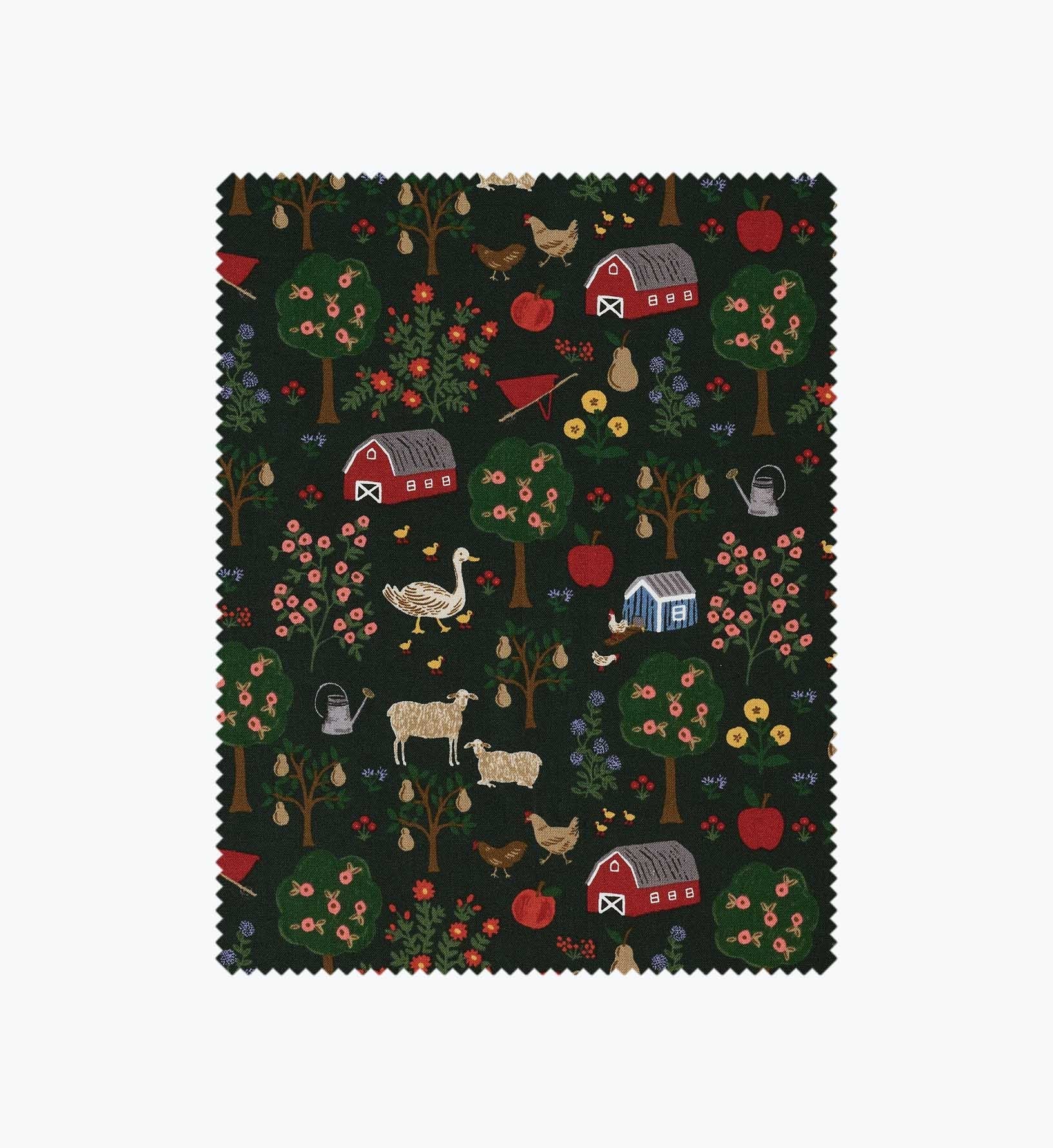 Farmhouse Cotton Fabric - Evergreen