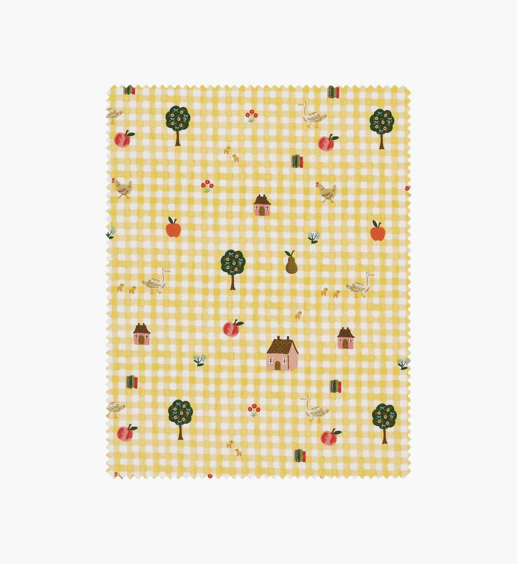 Farmhouse Gingham Cotton Fabric - Butter