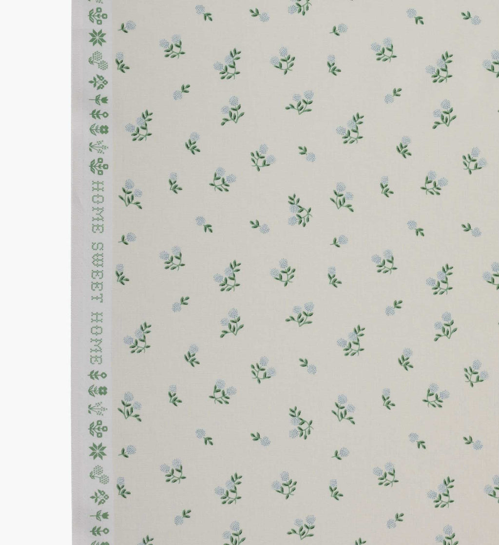 Ditsy Hydrangea Cotton Fabric - Cream