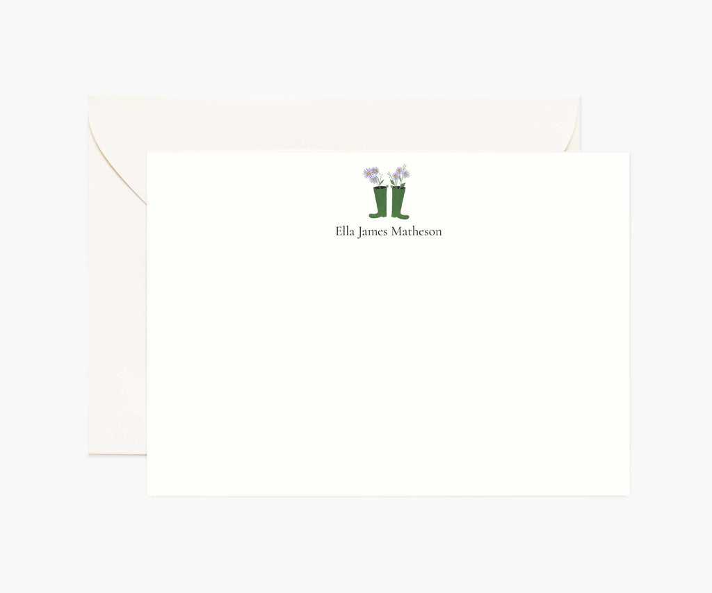 Activities Personalized Stationery  - Garden Boots