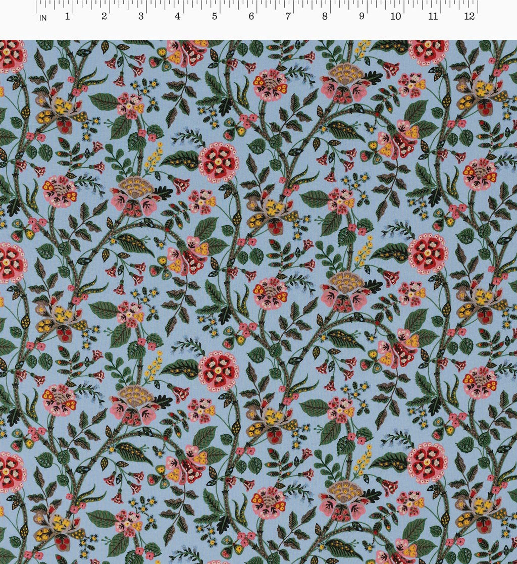 Gracie Rayon Fabric - Slate