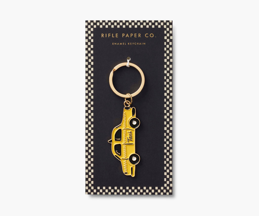 Enamel Keychain - Taxi